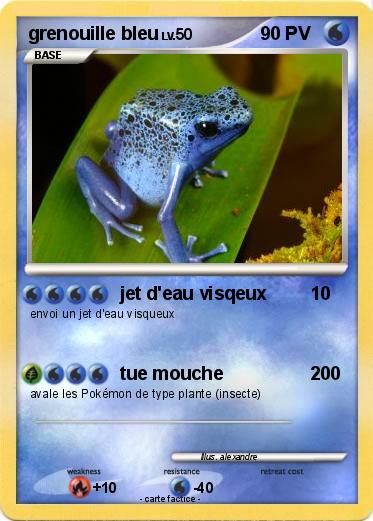 Pokemon grenouille bleu