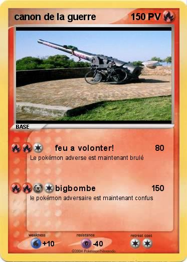 Pokemon canon de la guerre 