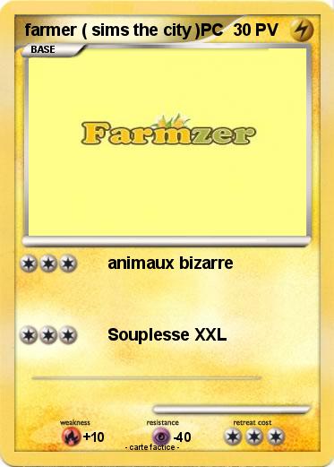 Pokemon farmer ( sims the city )PC