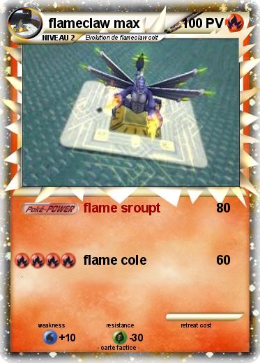Pokemon flameclaw max