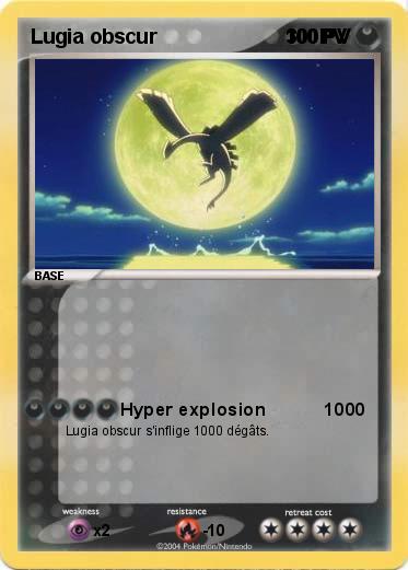 Pokemon Lugia obscur                       300PV