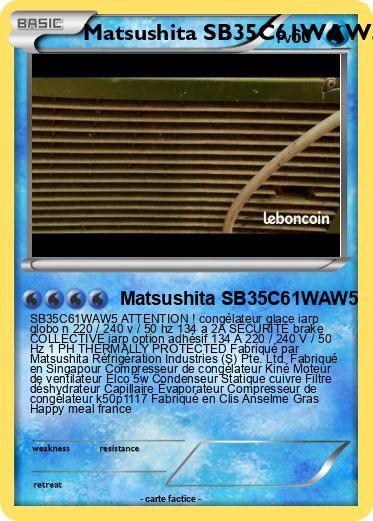 Pokemon Matsushita SB35C61WAW5