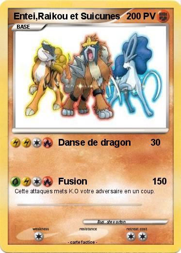 Pokemon Entei,Raikou et Suicunes