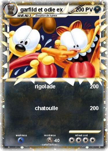 Pokemon garfild et odie ex