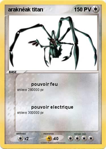 Pokemon araknéak titan