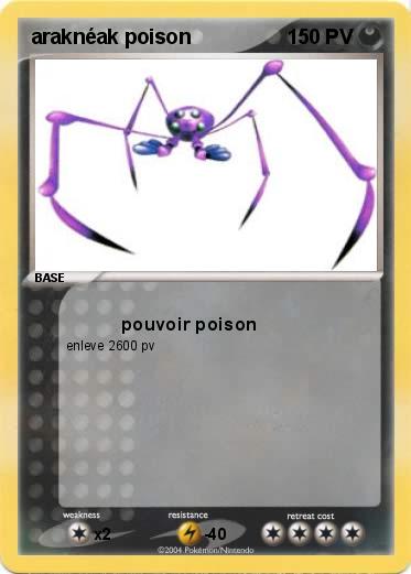 Pokemon araknéak poison