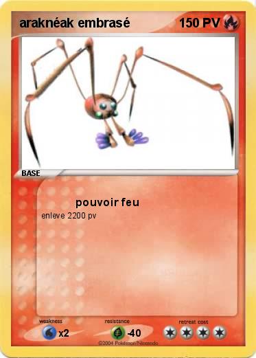 Pokemon araknéak embrasé