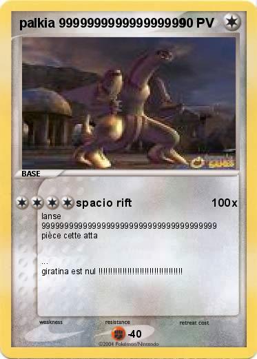 Pokemon palkia 999999999999999999