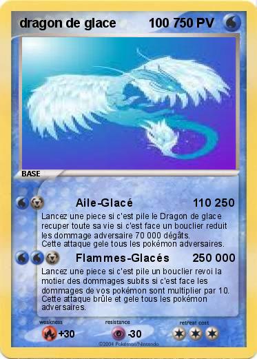 Pokemon dragon de glace         100 7
