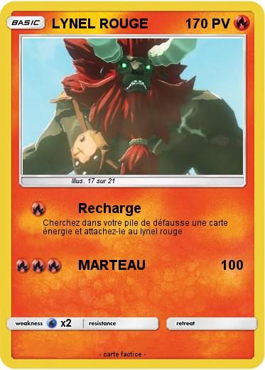 Pokemon LYNEL ROUGE