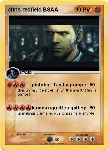 Pokemon chris redfield BSAA