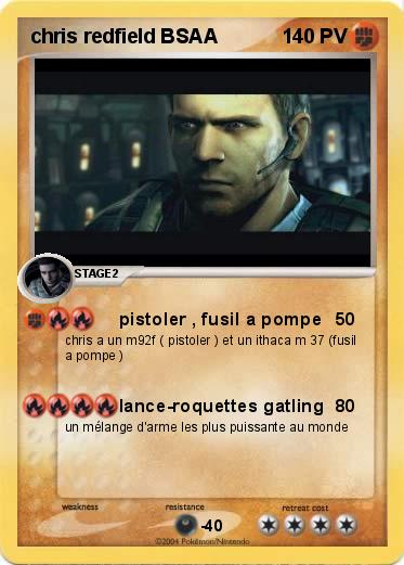 Pokemon chris redfield BSAA