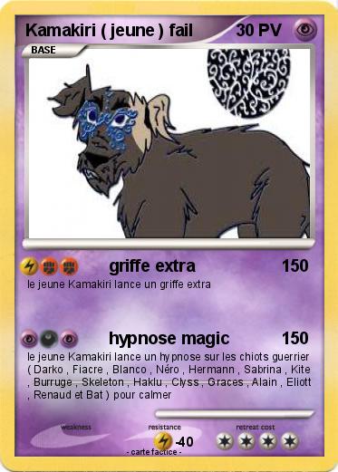 Pokemon Kamakiri ( jeune ) fail