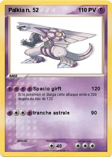 Pokemon Palkia n. 52