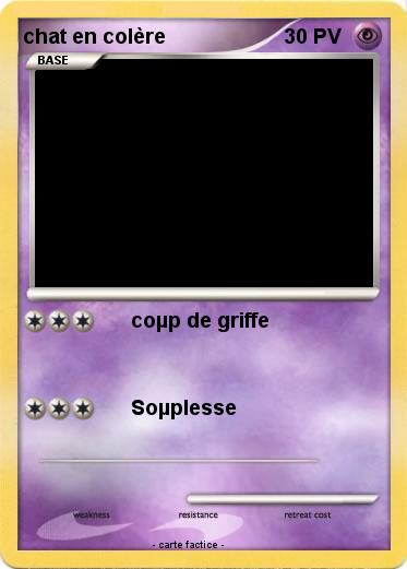 Pokemon chat en colère
