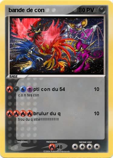 Pokemon bande de con