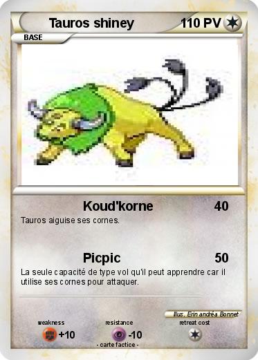 Pokemon Tauros shiney