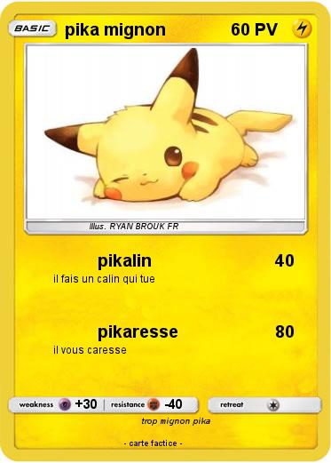 Pokemon pika mignon