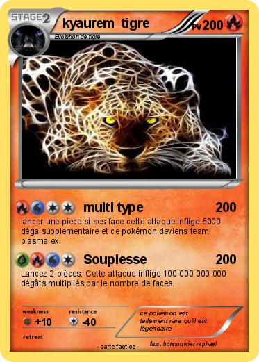 Pokemon kyaurem  tigre