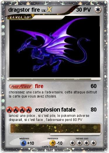 Pokemon dragstor fire