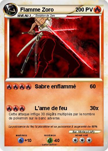 Pokemon Flamme Zoro