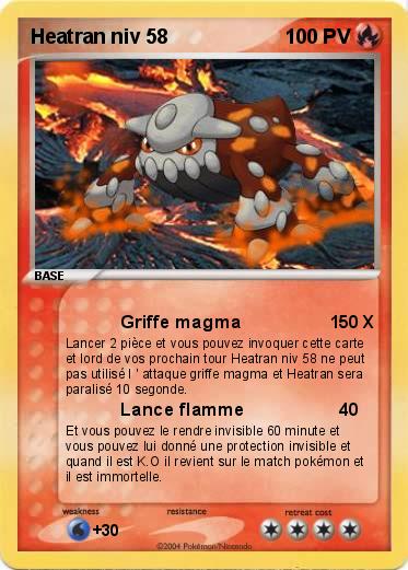 Pokemon Heatran niv 58
