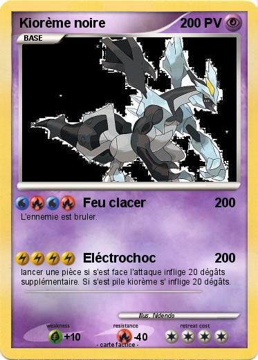 Pokemon Kiorème noire