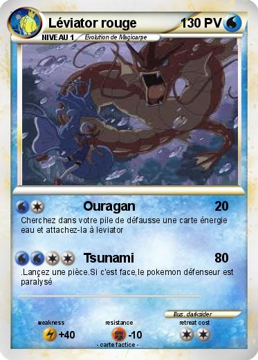 Pokemon Léviator rouge