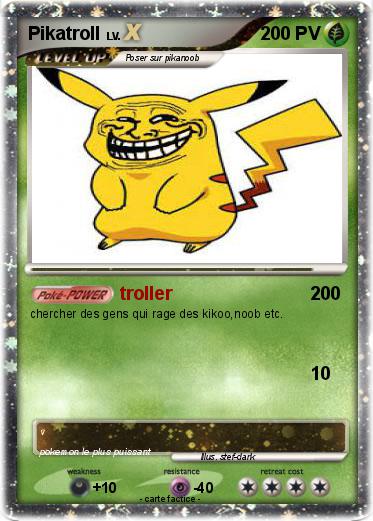 Pokemon Pikatroll