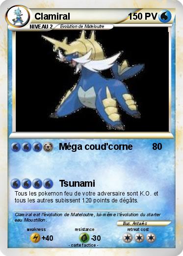 Pokemon Clamiral Pokemon Clamiral