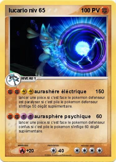 Pokemon lucario niv 65