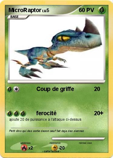 Pokemon MicroRaptor