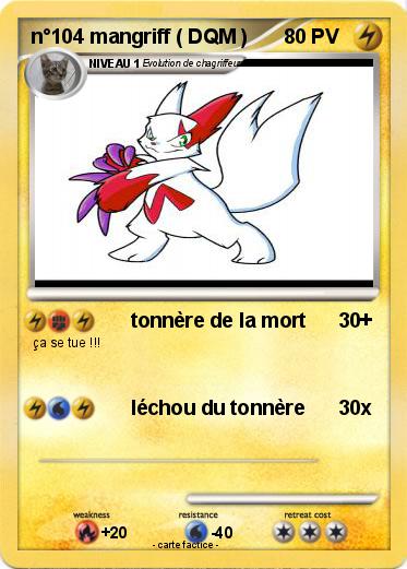 Pokemon n°104 mangriff ( DQM )