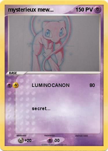 Pokemon mysterieux mew...
