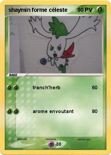 Pokemon shaymin forme céleste