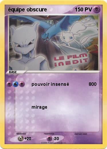 Pokemon équipe obscure