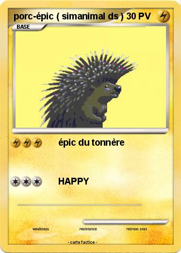 Pokemon porc-épic ( simanimal ds )