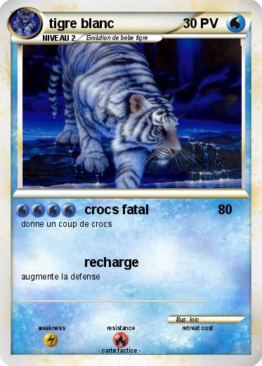 Pokemon tigre blanc