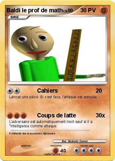 Pokemon Baldi le prof de math