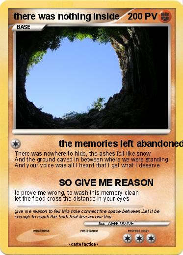 Pokemon there was nothing inside