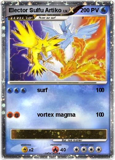 Pokemon Elector Sulfu Artiko