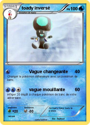 Pokemon toady inversé