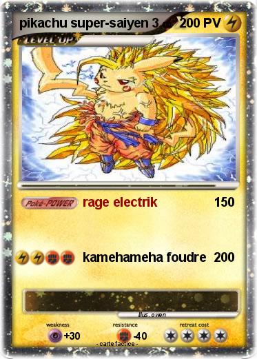 Pokemon pikachu super-saiyen 3