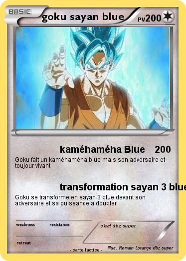 Pokemon goku sayan blue