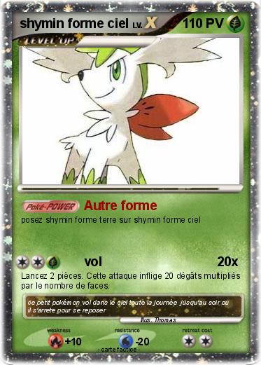 Pokemon shymin forme ciel