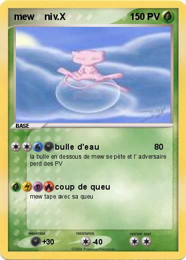 Pokemon mew    niv.X            