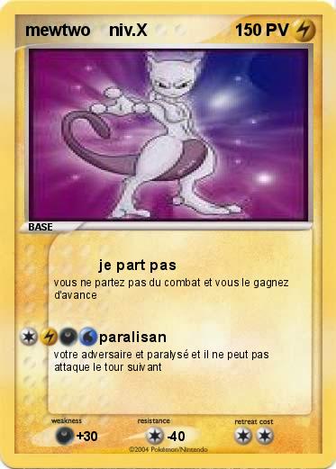 Pokemon mewtwo    niv.X               