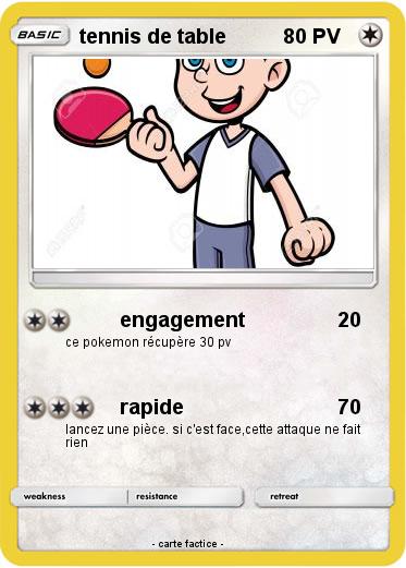Pokemon tennis de table