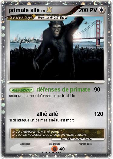 Pokemon primate ailé