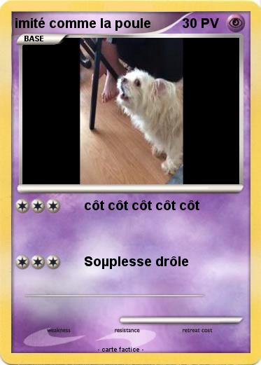 Pokemon imité comme la poule